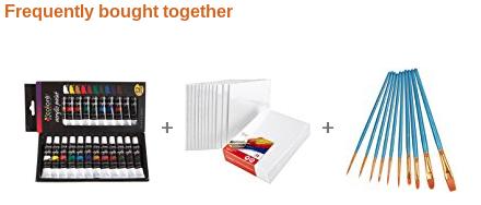 Recommended products when buying some paint from [Amazon](https://www.amazon.com/Colore-Acrylic-Paint-Set-12/dp/B014UMGA5W/). Visited on December 5th 2012.
