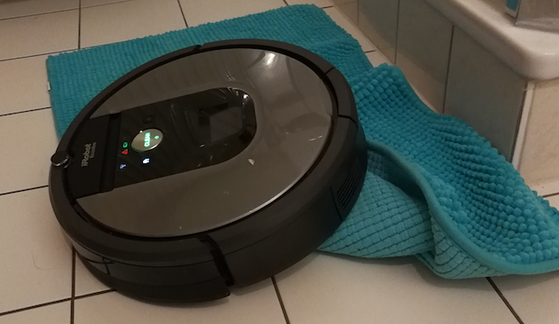 Doge, my vacuum cleaner got stuck. As an explanation for the accident, Doge told me that it needs to be on a flat surface.